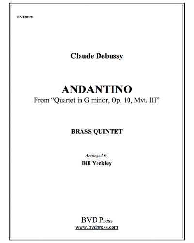 Andantino (from 'Quartet in G minor, op. 10') — 德彪西