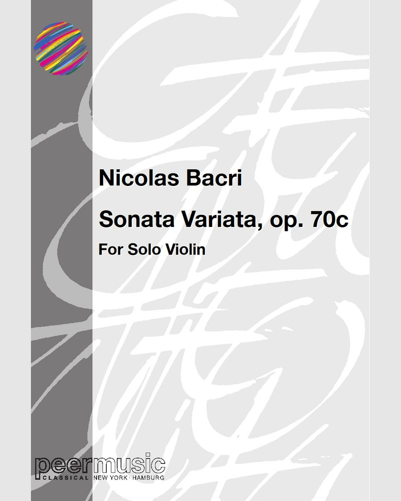 Sonata Variata — Nicolas Bacri