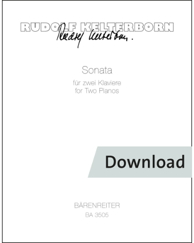 Sonata for Two Pianos — Rudolf Kelterborn