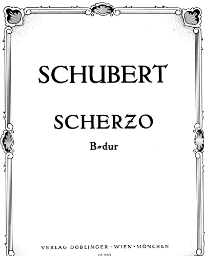 Scherzo No. 1 in B-flat major, op. D 593 — 舒伯特