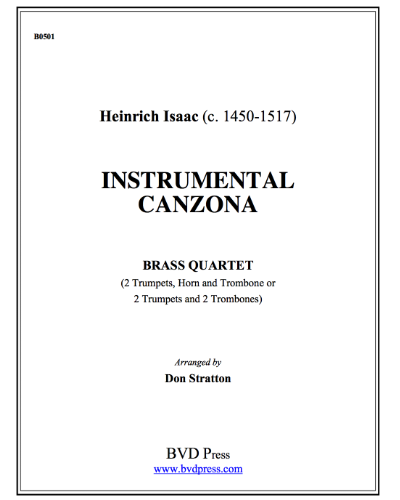 Instrumental Canzona — Heinrich Isaac
