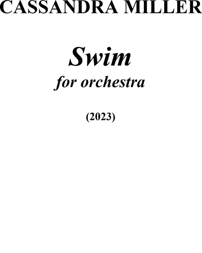 Swim — Cassandra Miller