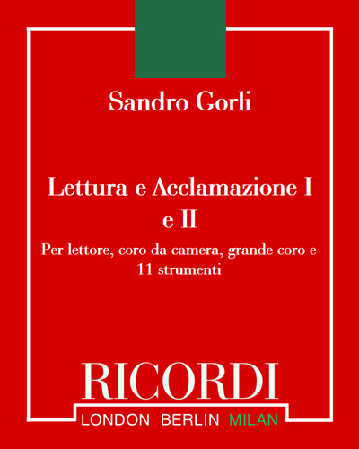Lettura e Acclamazione I e II — Sandro Gorli