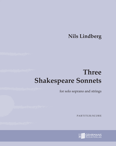 Three Shakespeare Sonnets — Nils Lindberg