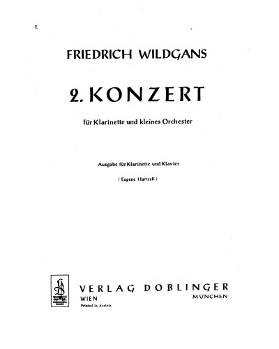 Concerto No. 2, op. 48 — Friedrich Wildgans