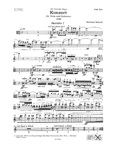 Concerto for Viola — Gerhard Schedl