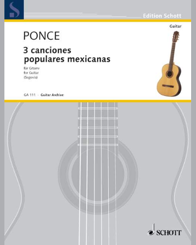 Tres canciones populares mexicanas — 庞塞