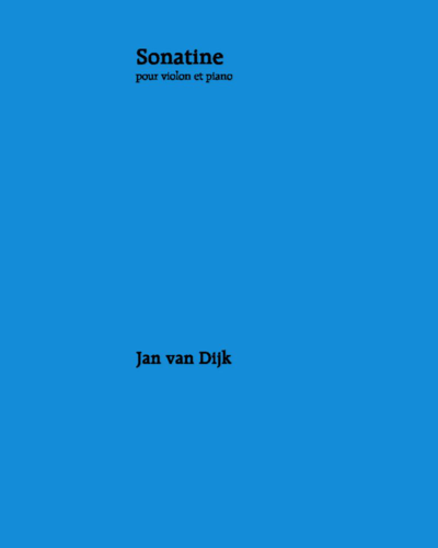 Sonatine — Jan van Dijk