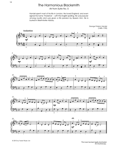 The Harmonious Blacksmith (Air from 'Suite No. 5') — George Frideric Handel