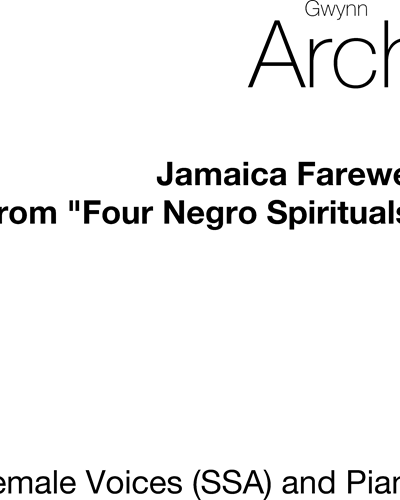 Jamaica Farewell — Gwyn Arch
