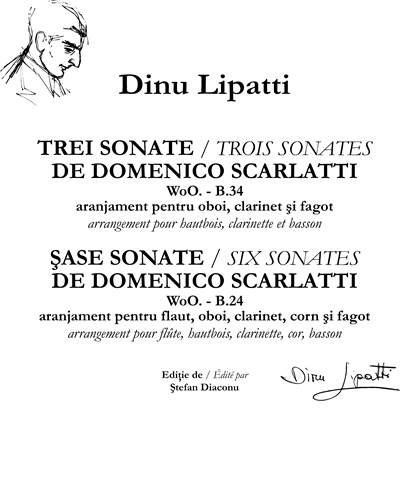 Three sonatas and Six Sonatas by Domenico Scarlatti — 迪努·利帕蒂