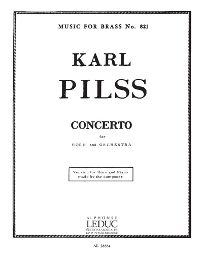 Concerto for Horn and Orchestra — Karl Pilß