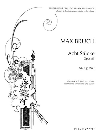 Eight Pieces, op. 83 (No. 6 in G minor) — 布鲁赫