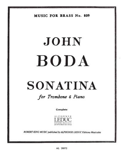 Sonatina — John Boda