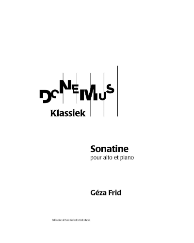 Sonatine — Géza Frid