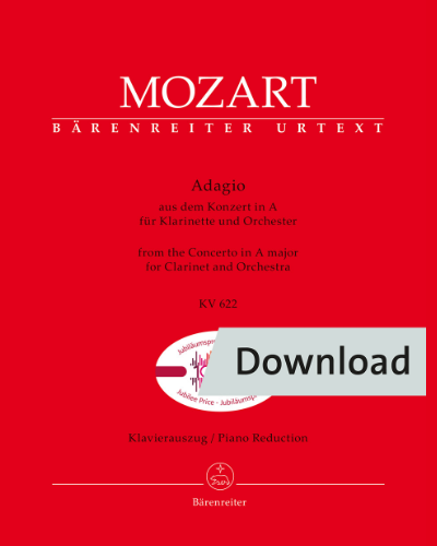 Adagio for Clarinet and Orchestra (K. 622) — 莫扎特