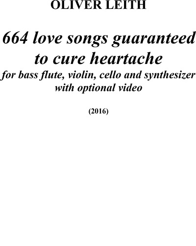 664 love songs guaranteed to cure heartache — Oliver Leith
