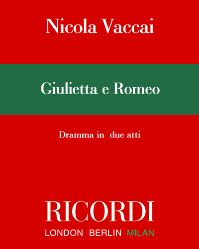 Giulietta e Romeo — Nicola Vaccai