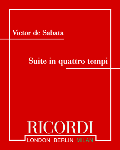 Suite in 4 Tempi — Victor de Sabata