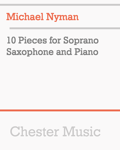 10 Pieces for Soprano Saxophone and Piano — 尼曼