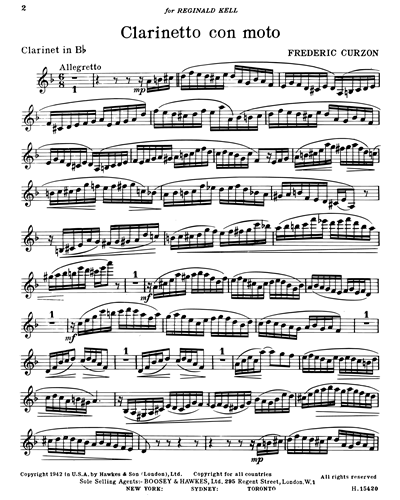 Clarinetto con motto (from "Salon Suite") — Frederic Curzon
