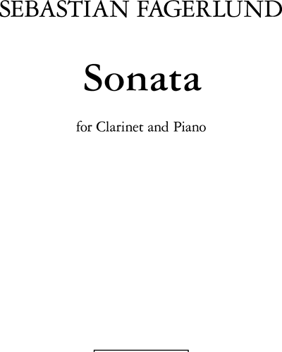 Sonata — Sebastian Fagerlund