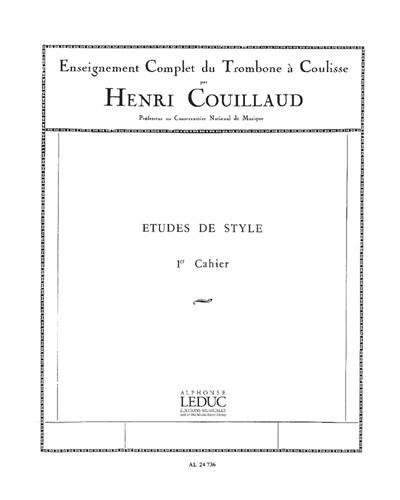 Etudes de style d'après Bordogni, Vol. 1 — Henri Couillaud