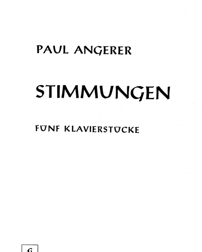 Stimmungen — Paul Angerer