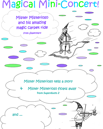 Mister Misterioso Magical Mini Concert Poster — Mary Cohen