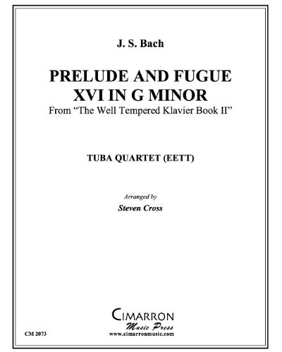 Prelude and Fugue No. 16 in G minor (from 'The Well Tempered Clavier, Book 2') — Johann Sebastian Bach