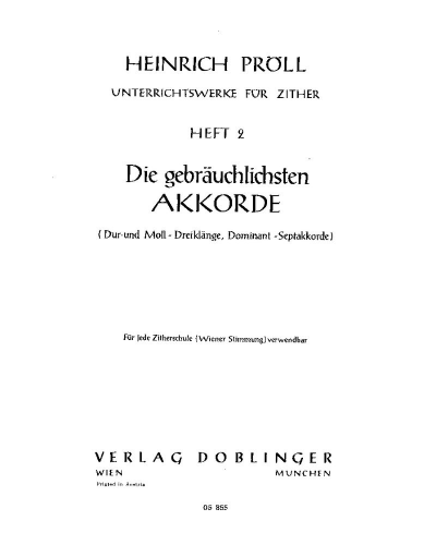 Teaching Works for Zither 2 — Heinrich Pröll