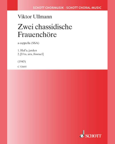 Two Hasidic Pieces for Female Choir — 维克托·乌尔曼