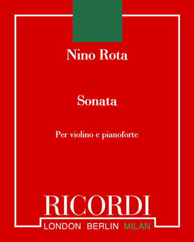 Sonata for Violin and Piano — 尼诺·罗塔