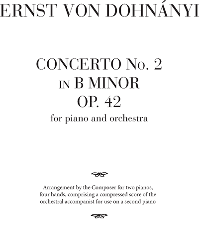 Concerto n. 2 in B minor Op. 42 — 多纳尼