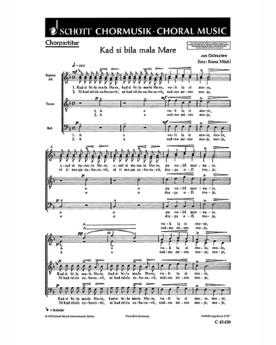 Kad si bila mala Mare — Franz Moeckl