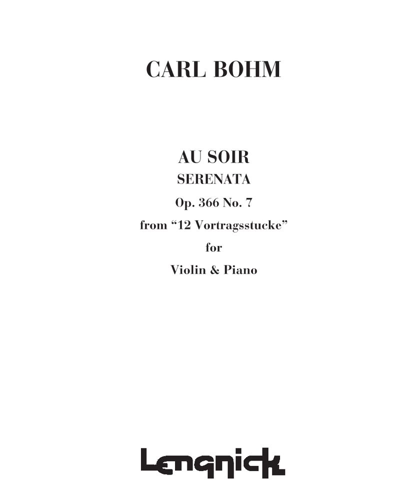 Au Soir Serenata — 卡尔·博姆
