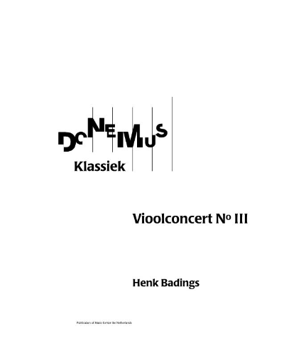 Violin Concerto No. 3 — Henk Badings