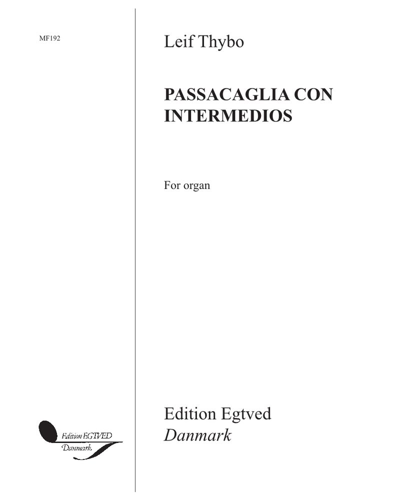 Passacaglia con Intermedios — Leif Thybo