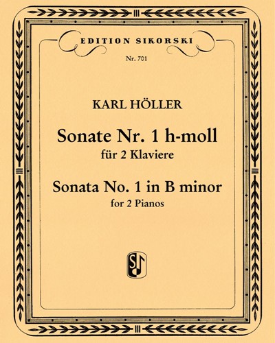 Sonata No. 1 in B minor — Karl Höller