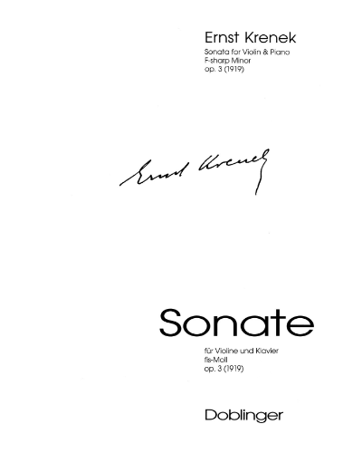 Sonata in F# Minor — 克热内克