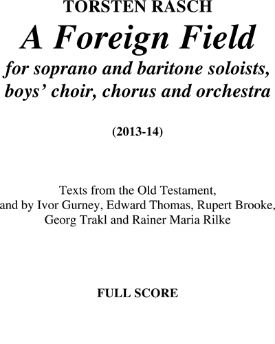 A Foreign Field — Torsten Rasch