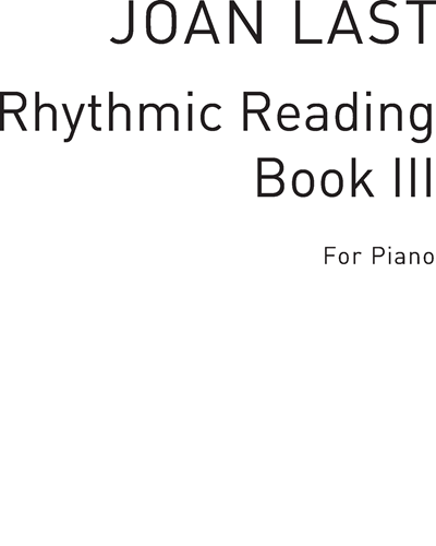 Rhythmic Reading Book 3 — Joan Last