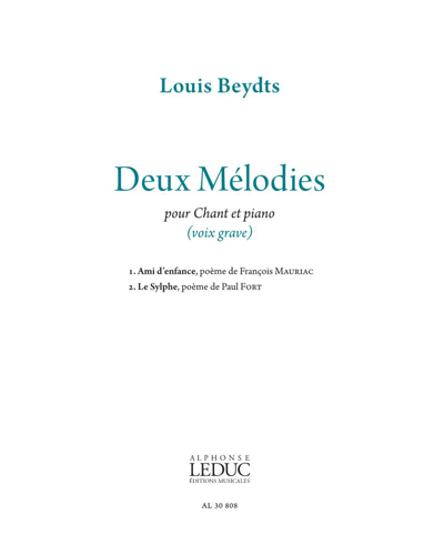 Deux mélodies — Louis Beydts