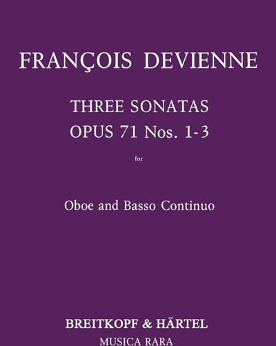 3 Sonatas, op. 71 — François Devienne