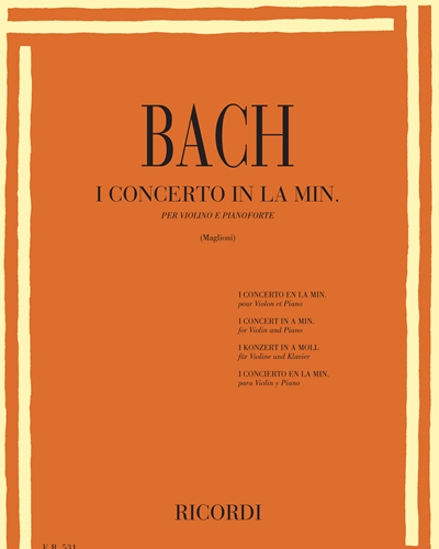 Concerto No. 1 in A minor, BWV 1041 — Johann Sebastian Bach