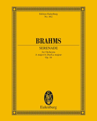 Serenade in A major, op. 16 — 勃拉姆斯