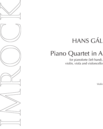 Piano Quartet in A — Hans Gál