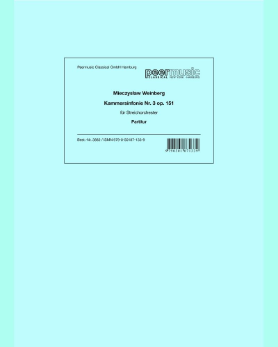 Chamber Symphony No. 3, op. 151 — 魏因贝格
