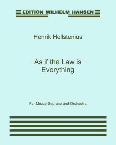 As if the Law is Everything — Henrik Hellstenius