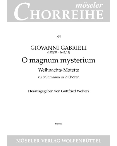 O great mystery — Giovanni Gabrieli